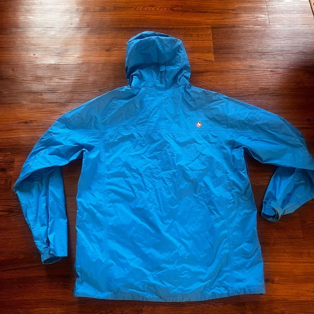 Marmot Men's Vibrant Blue Raincoat size L - Picture 9 of 17